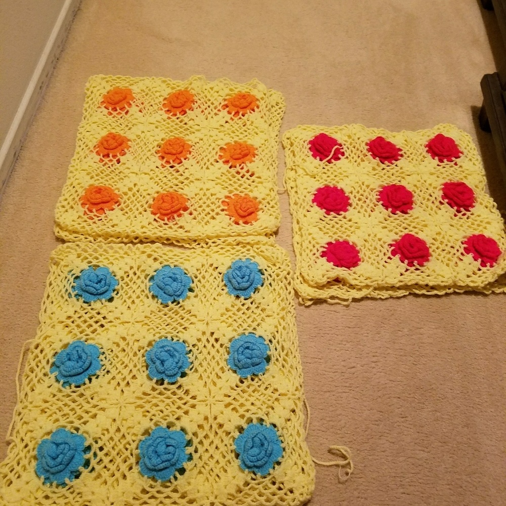 3 handmade pillow cases